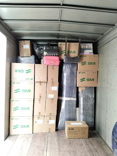 Embalaje profesional de muebles en propiedad rural de Cieneguilla